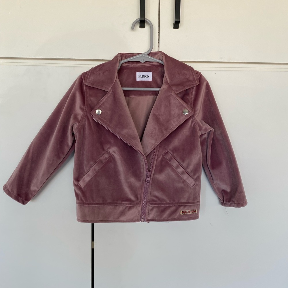 Hudson Toddler Pink Suede Jacket 2T
